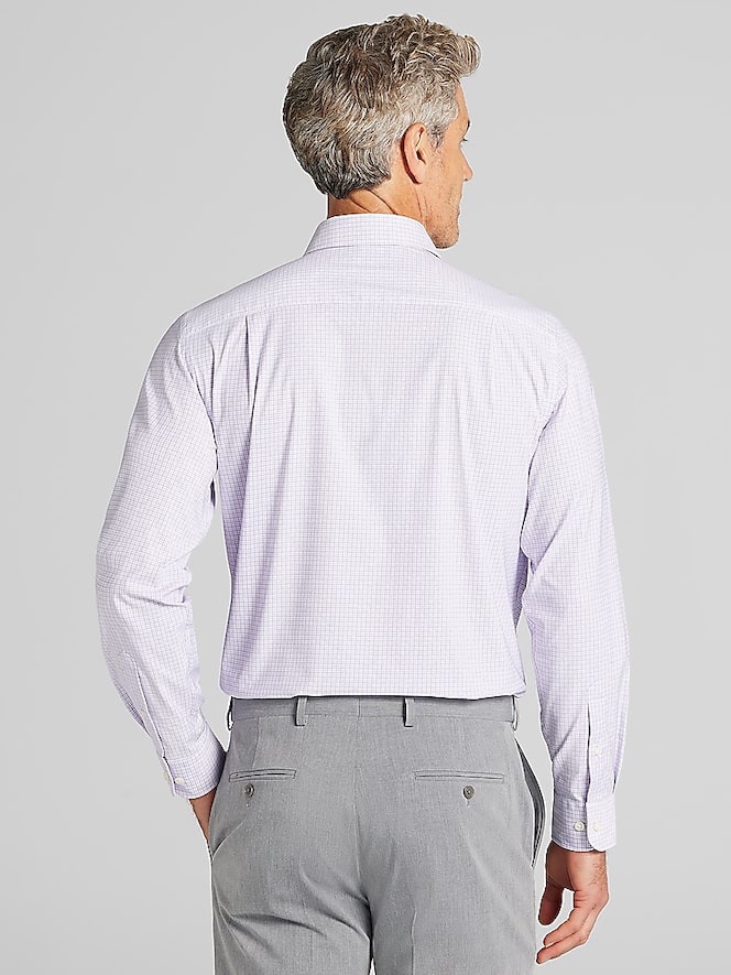 Joseph Abboud Modern Fit Check Pattern Performance Dress Shirt