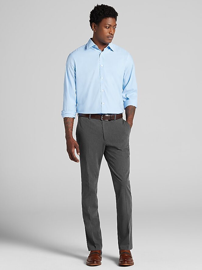 Joseph Abboud Modern Fit Solid Performance Dress Shirt