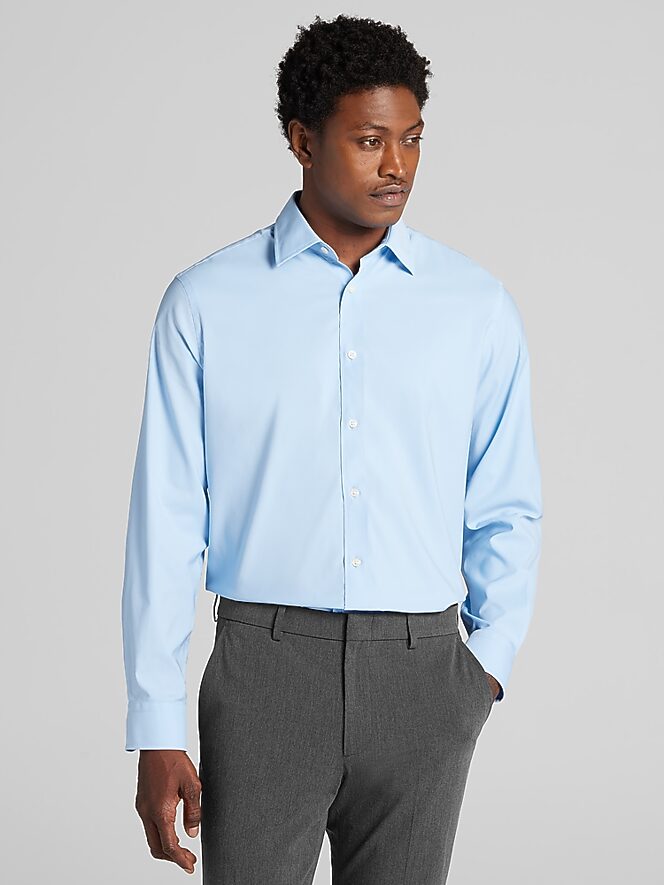 Joseph Abboud Modern Fit Solid Performance Dress Shirt