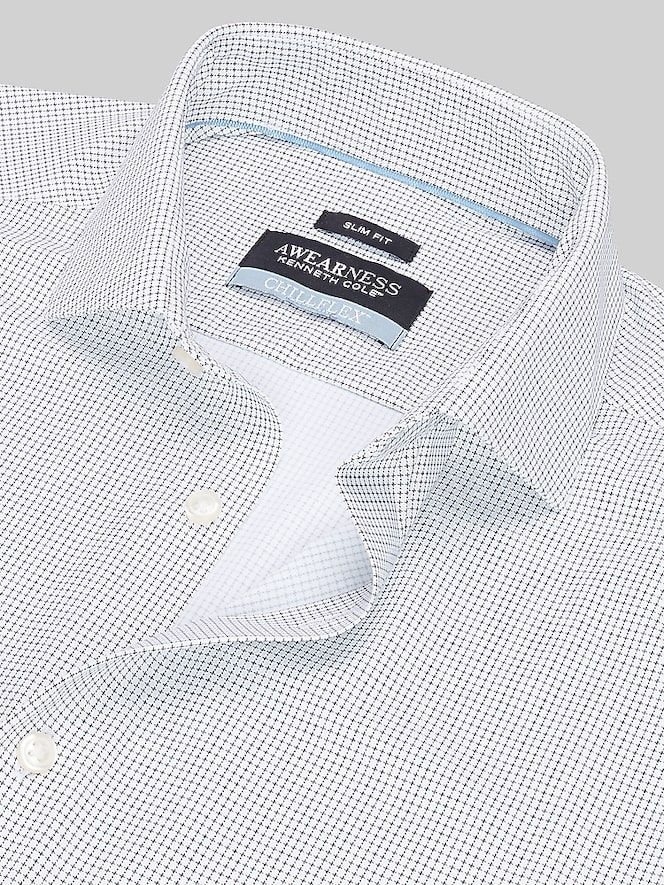 Awearness Kenneth Cole CHILLFLEX Slim Fit Mini Neat Dress Shirt