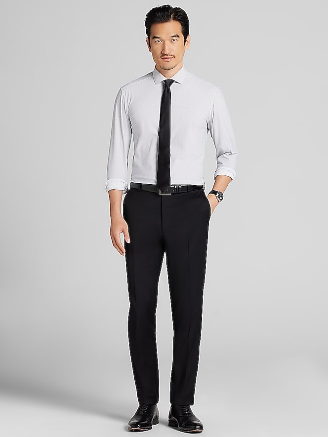 Awearness Kenneth Cole CHILLFLEX Slim Fit Mini Neat Dress Shirt