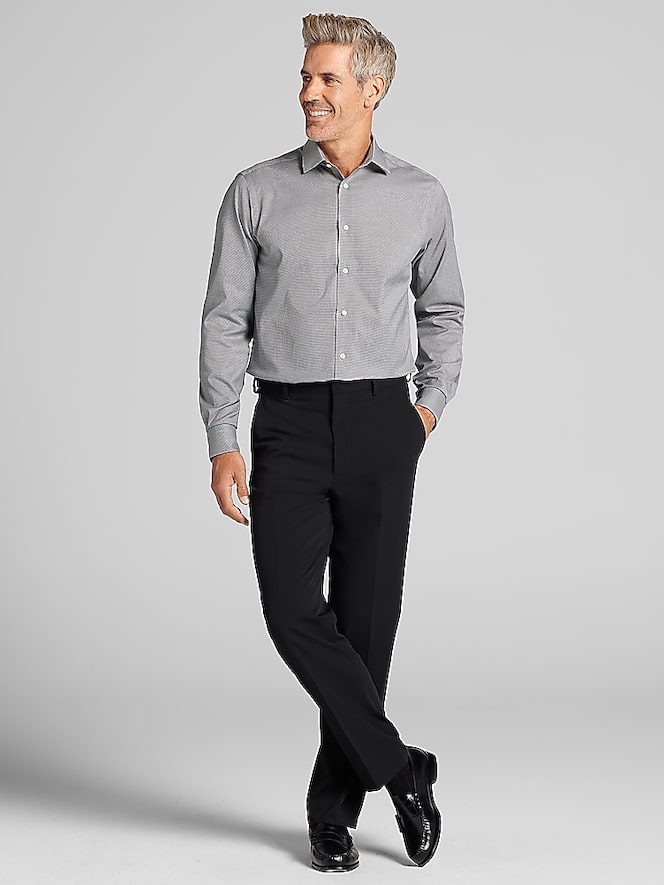 Awearness Kenneth Cole Slim Fit Mini Check Dress Shirt