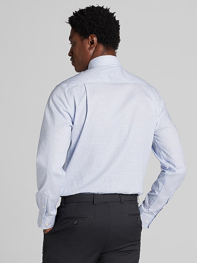 Joseph Abboud Modern Fit Double Check Dress Shirt