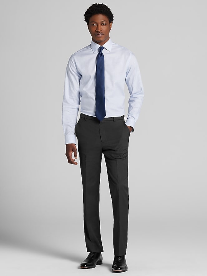 Joseph Abboud Modern Fit Double Check Dress Shirt