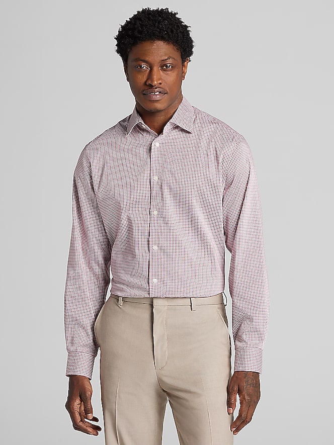 Joseph Abboud Modern Fit Check Dress Shirt