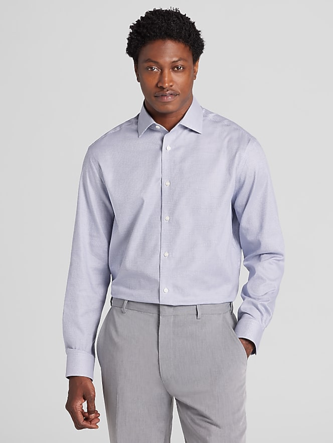 Joseph Abboud Classic Fit Mini Check Dress Shirt