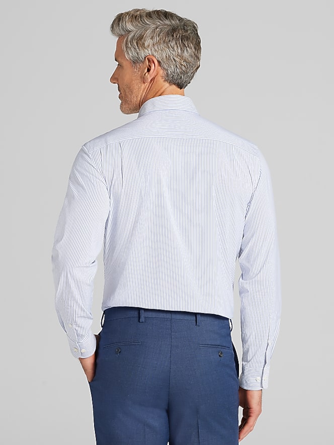 Joseph Abboud Modern Fit Stripe Performance Dress Shirt