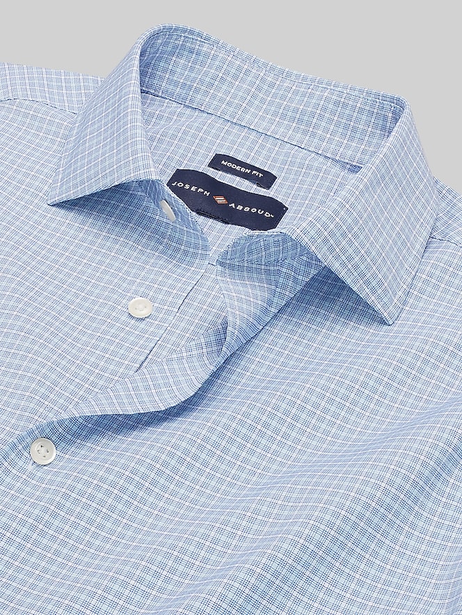 Joseph Abboud Modern Fit Plaid Performance Dress Shirt