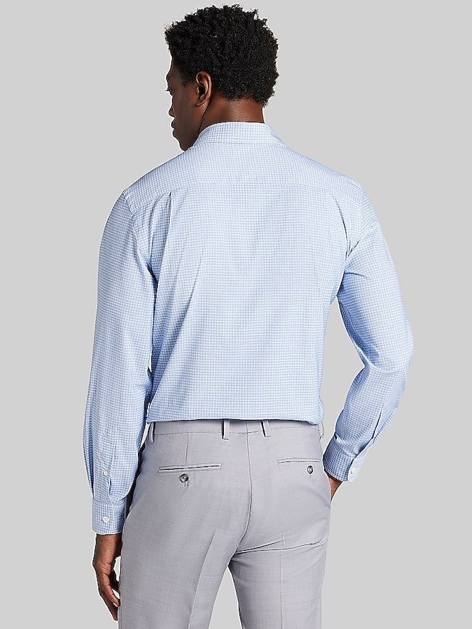 Joseph Abboud Modern Fit Plaid Performance Dress Shirt
