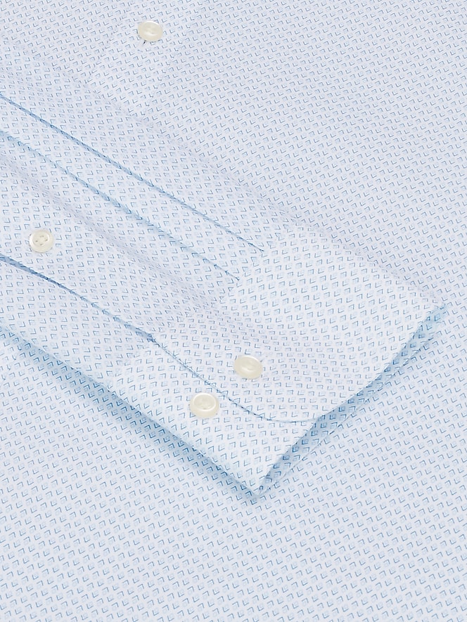 Egara Skinny Fit Mini Diamond Pattern Dress Shirt