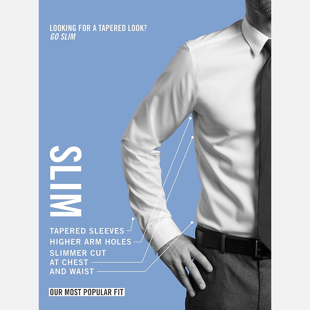 Calvin Klein Slim-Fit Dress Shirt - Mens