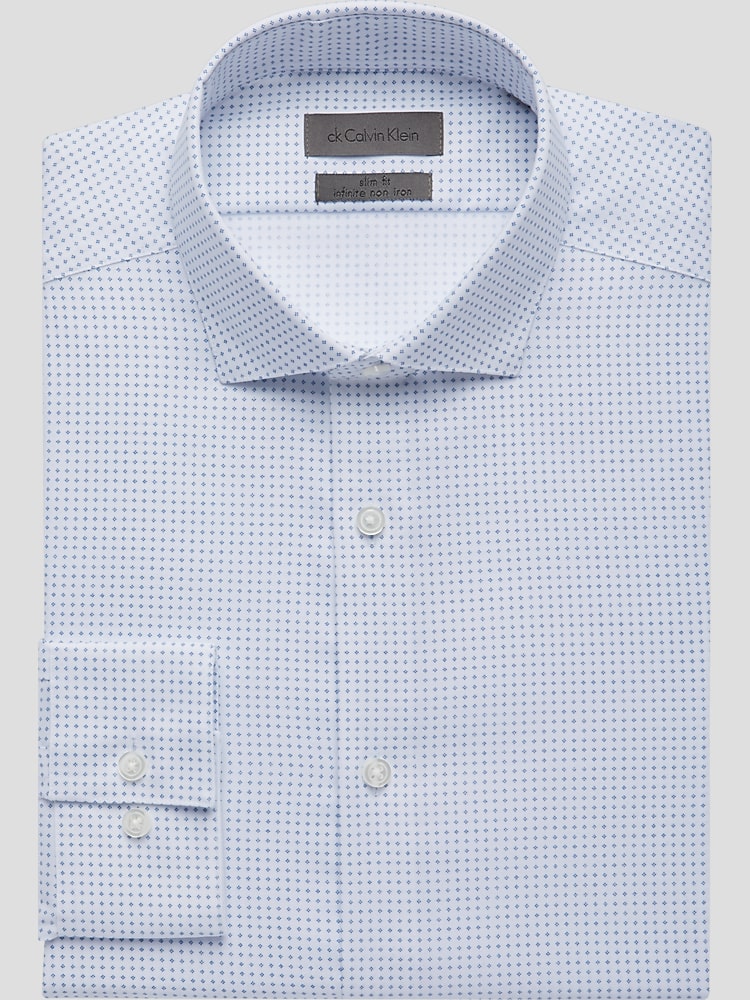 Calvin Klein Skinny Fit Spread Collar Dress Shirt | Men's Shirts | Moores  Clothing