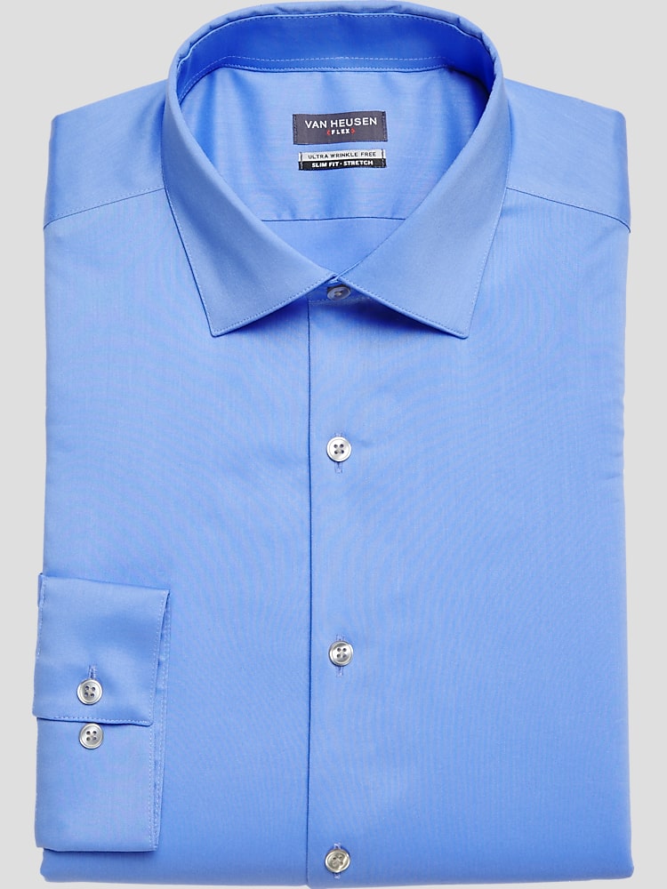 Van heusen mens hot sale dress shirts slim fit