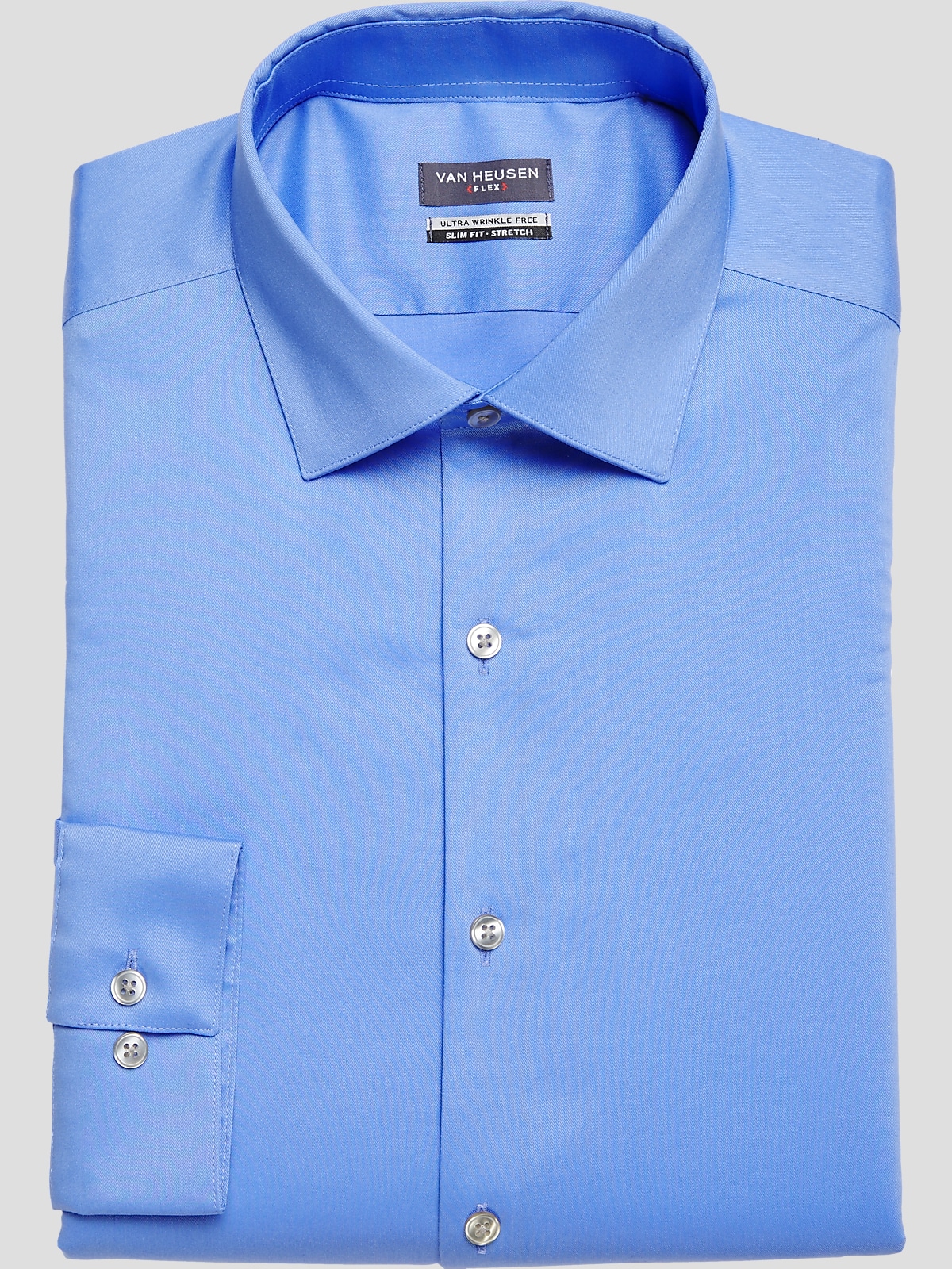 Van heusen fitted stretch dress shirt online