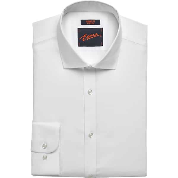 Egara Big & Tall Men's Skinny Fit Wrinkle-Resistant Dress Shirt Tuxedo White - Size: 15 1/2 36/37 TMW5EXV55710