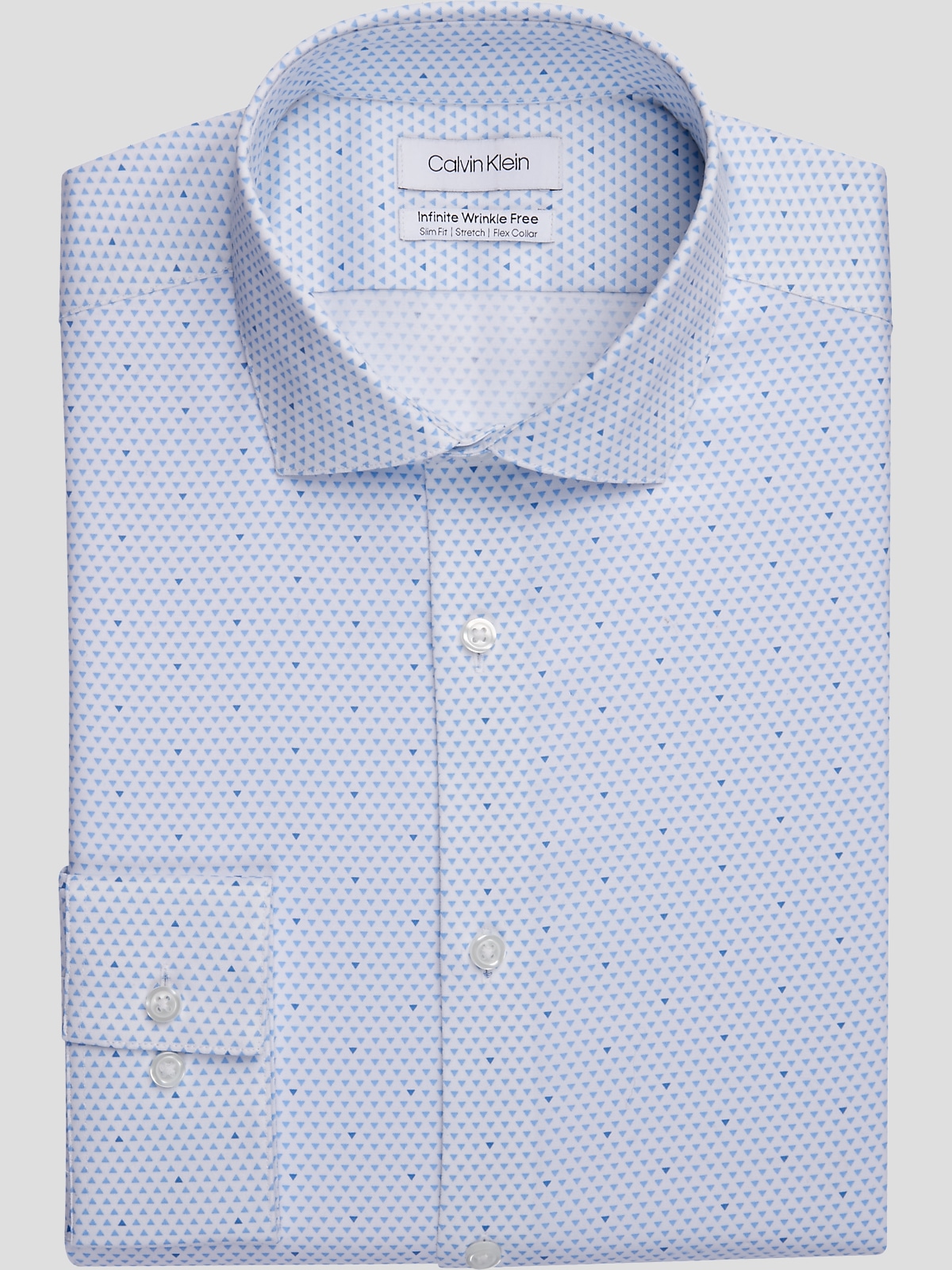 Calvin Klein Slim Fit Spread Collar Mini Diamond Dress Shirt | All ...