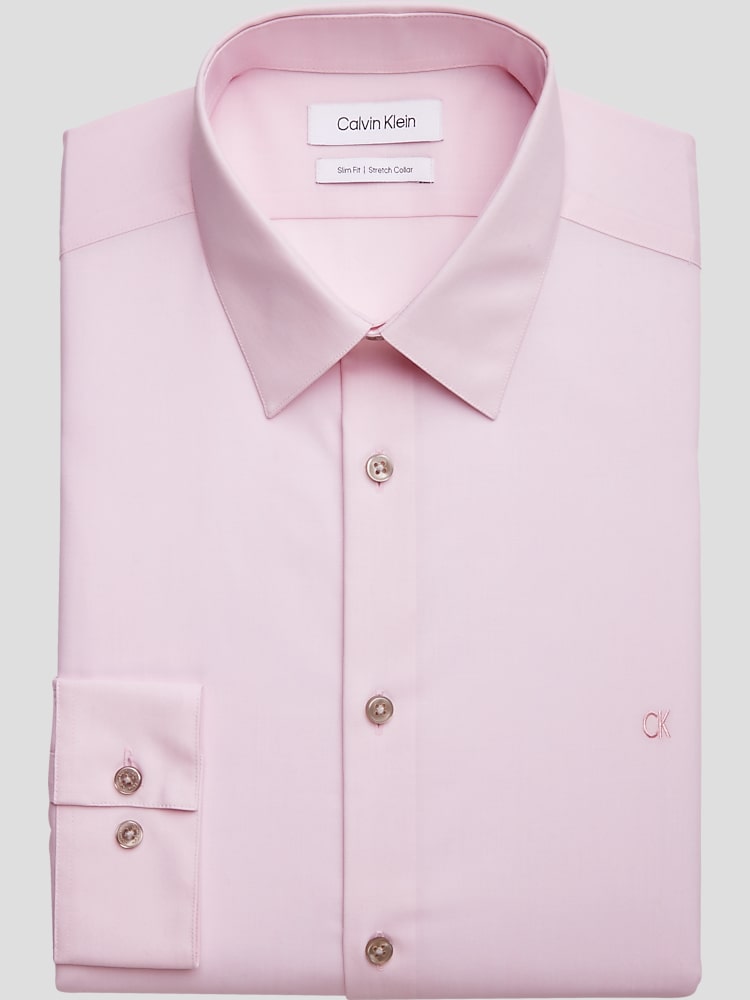 Calvin klein men's dress shirts slim fit clearance