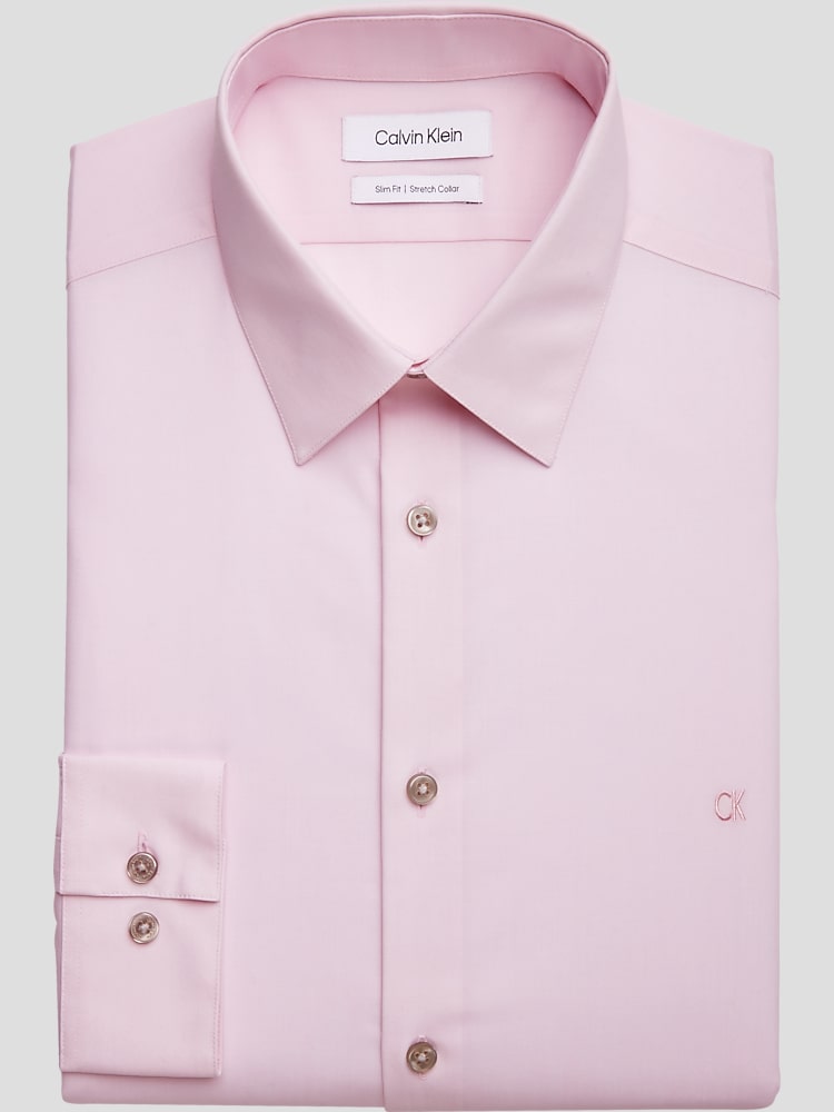 Calvin Klein Slim Fit Point Collar Dress Shirt, Clearance Dress Shirts