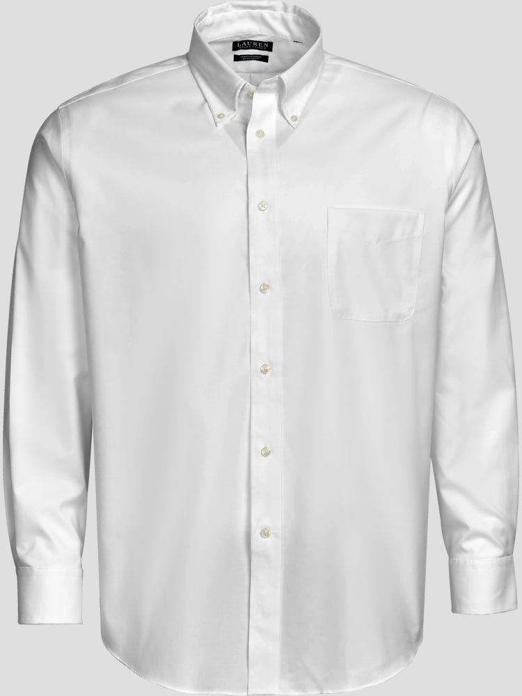 Lauren Ralph Lauren No-Iron Button-Down Shirt White