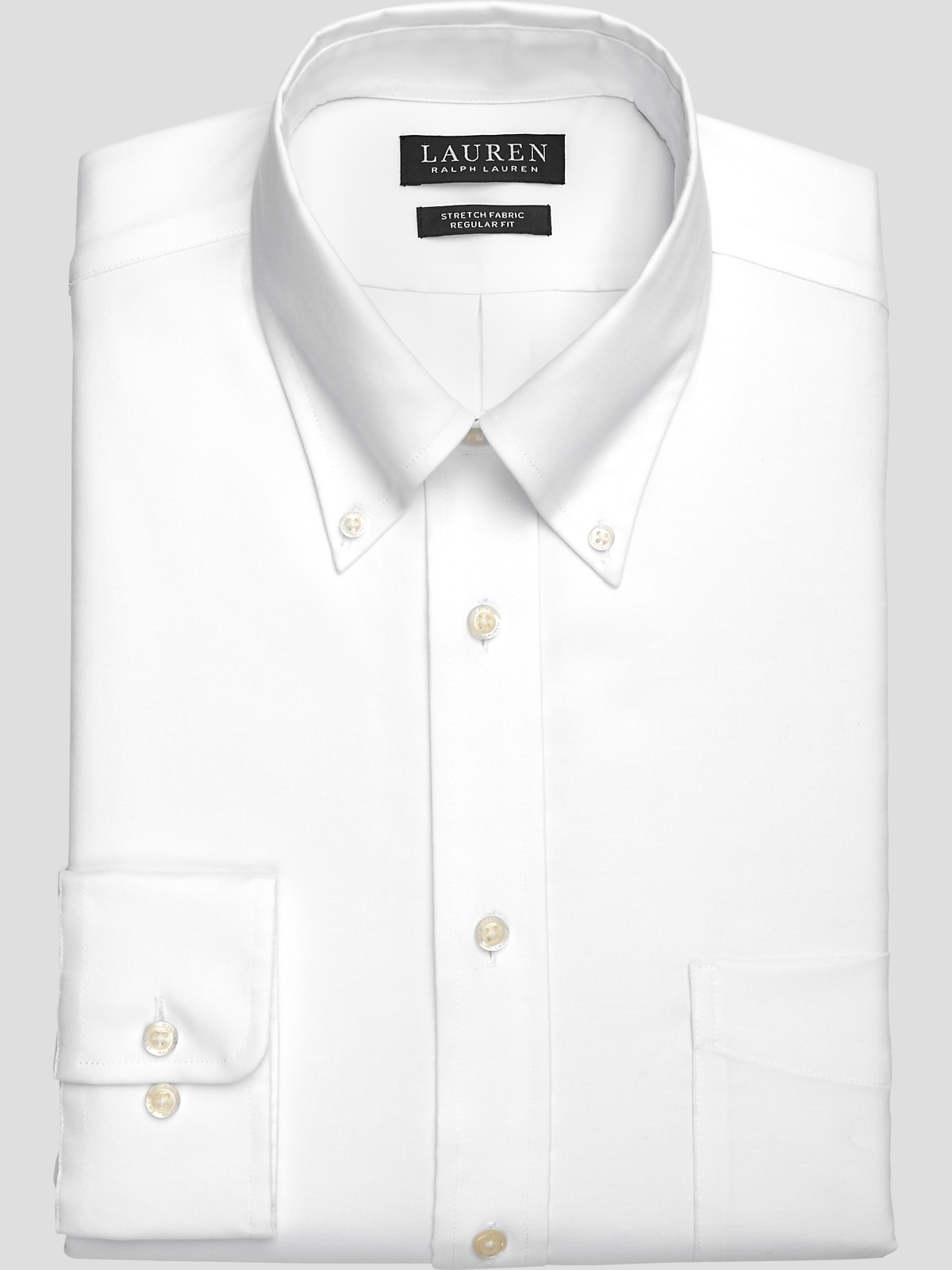 Slim Fit White Solid Button-Down Collar Non-Iron Men's Dress Shirts –  Wilkes & Riley