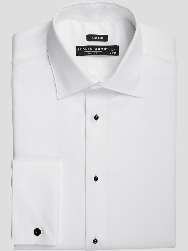 Pronto Uomo Modern Fit French Cuff Tuxedo Formal Shirt, Clearance Dress  Shirts