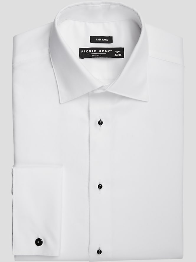 Pronto Uomo Modern Fit French Cuff Tuxedo Formal Shirt | All Clearance ...