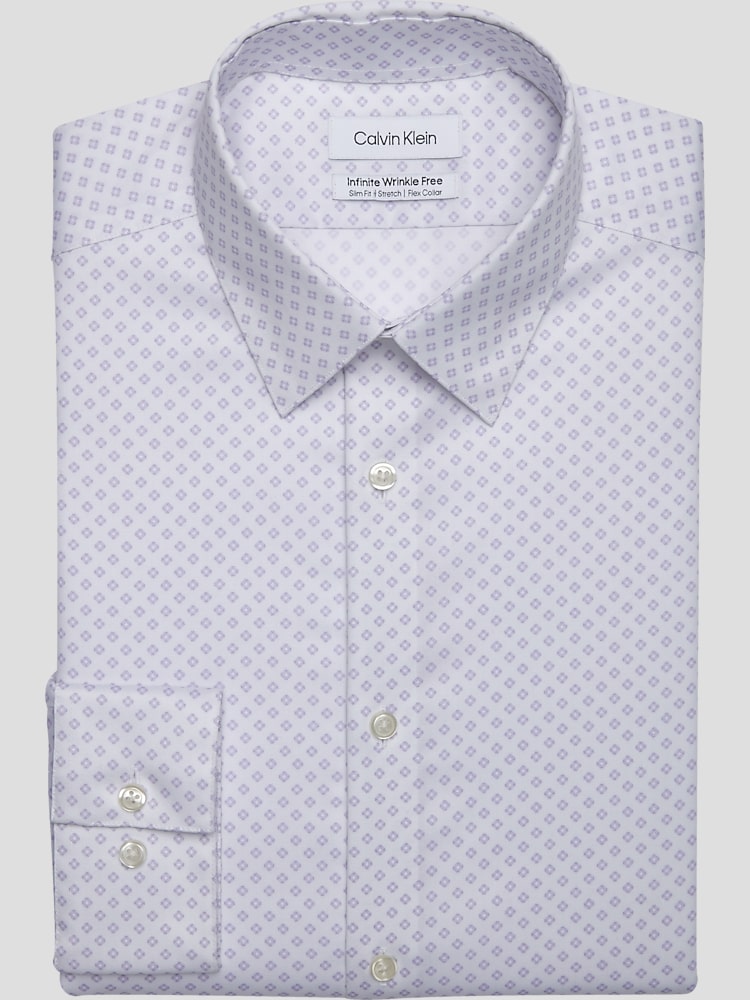 Calvin Klein Men's Dress Shirt Xtreme Slim Fit Non Iron