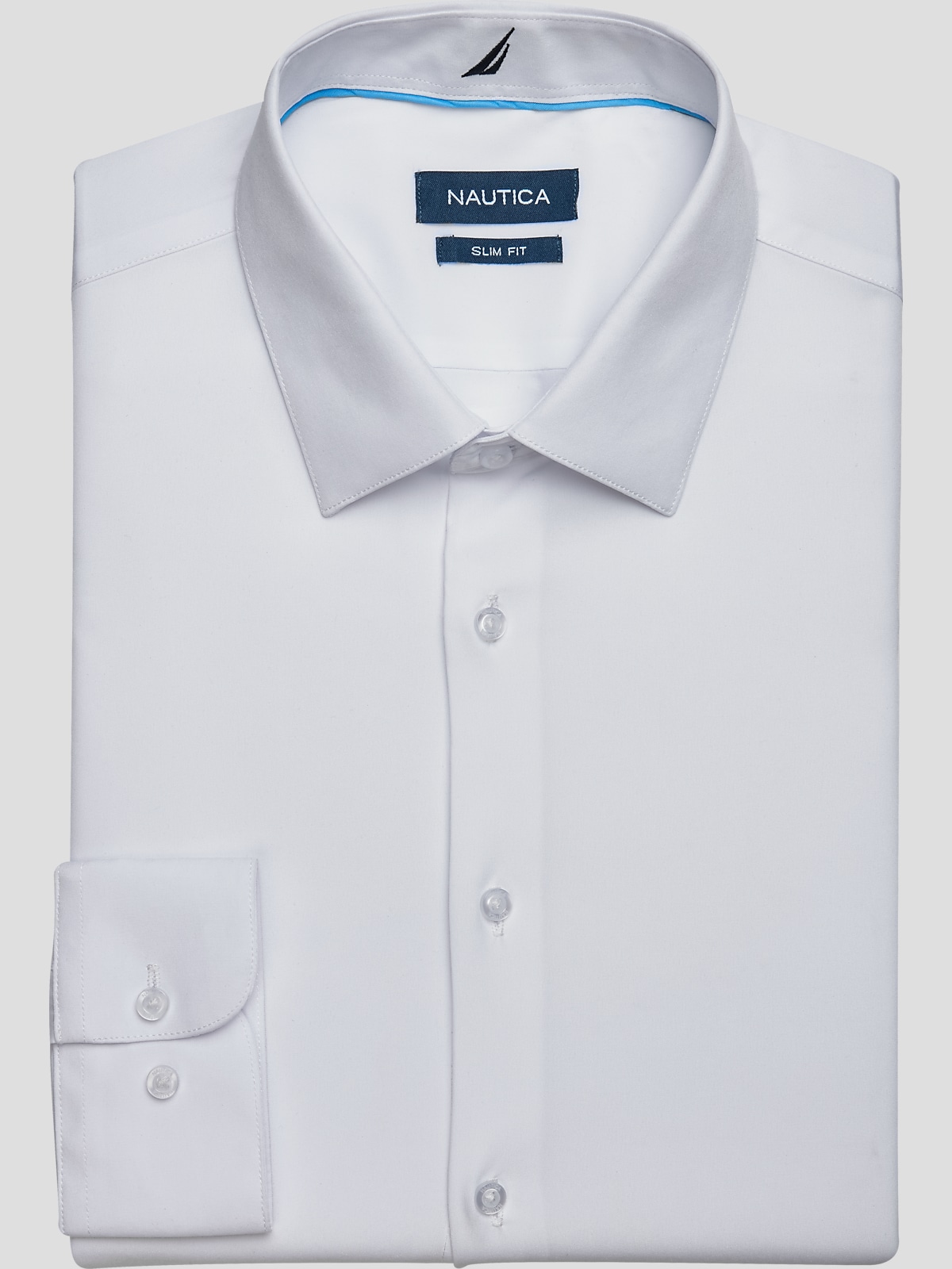 Nautica Slim Fit Performance 4-Way Stretch Dress Shirt, Clearance Dress  Shirts