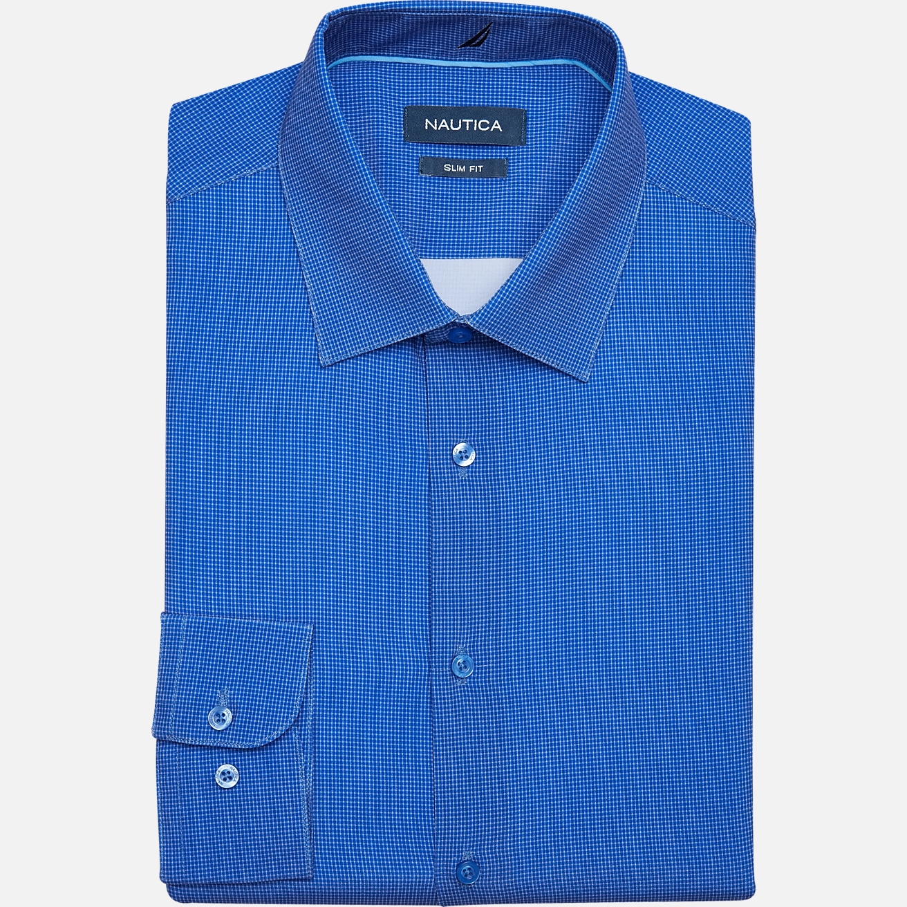 Nautica Short Sleeve Button Down Shirt - Medium, Large - Navy Blue - Brand  New