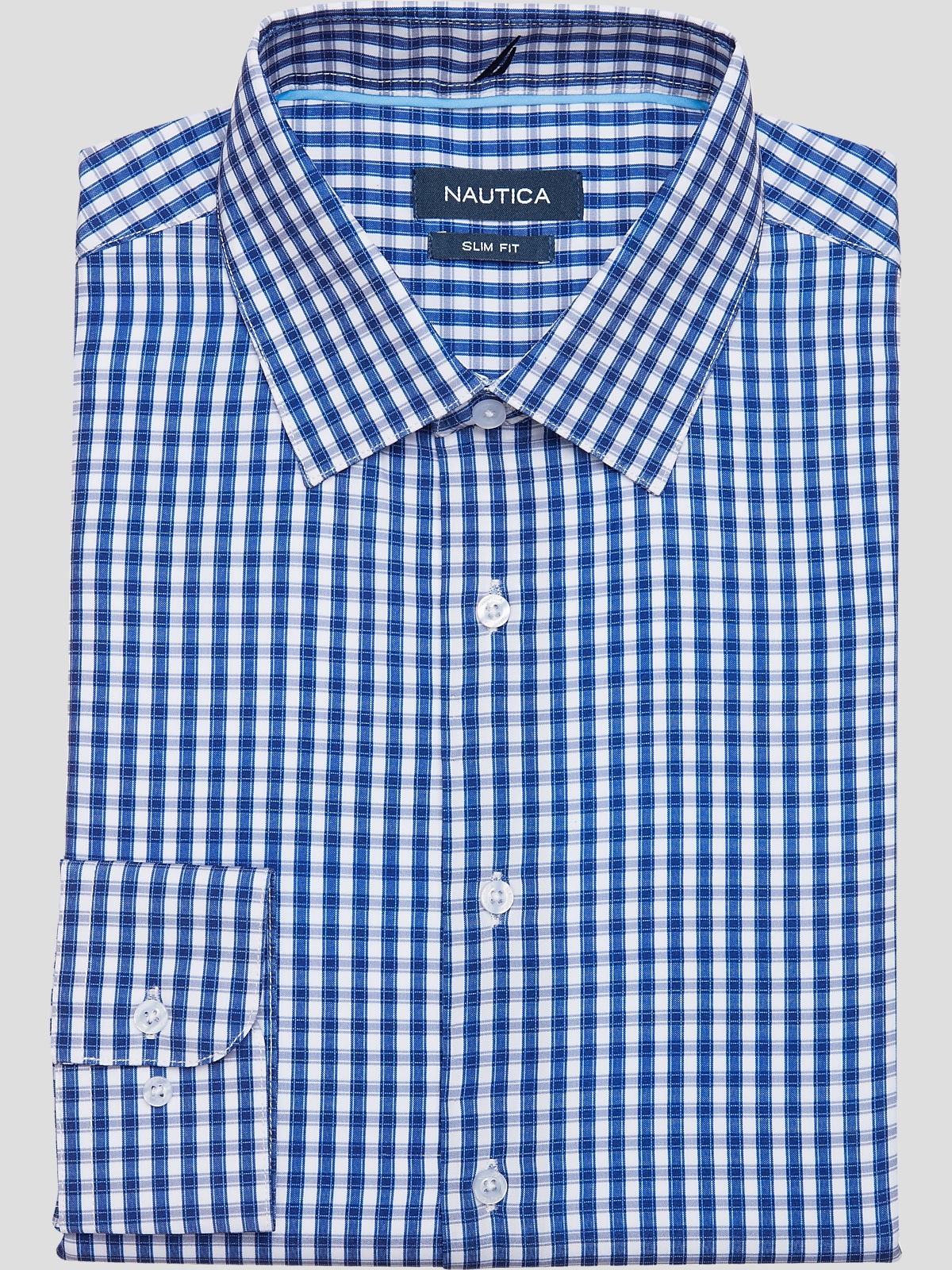 Nautica Slim Fit Performance 4 Way Stretch Dress Shirt Dress Shirts Men s Wearhouse