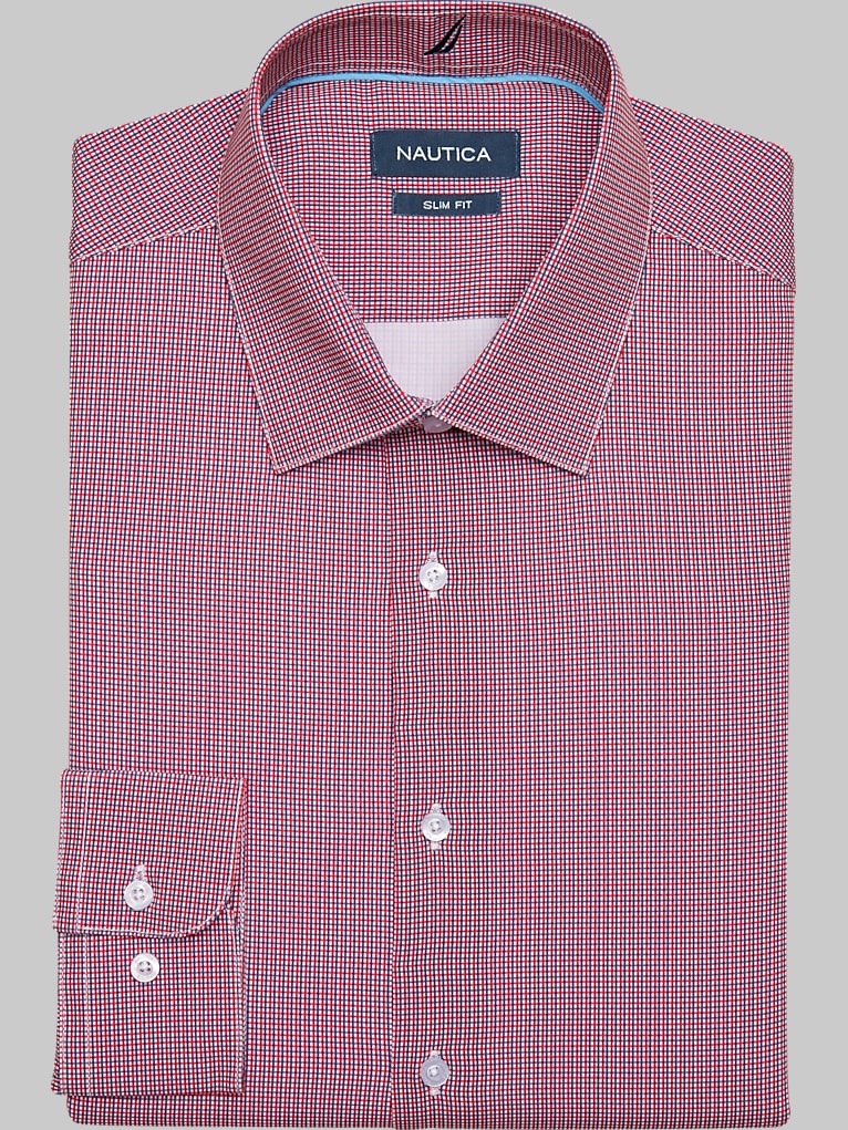 Nautica Slim Fit Performance 4Way Stretch Dress Shirt Dress Shirts