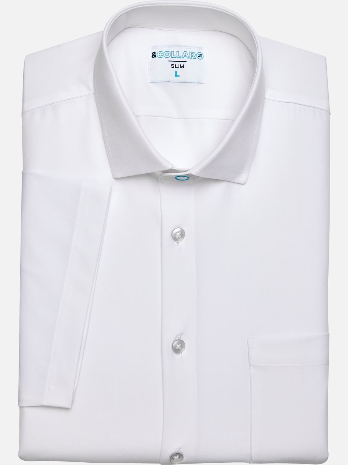 &Collar Pacific Slim Fit Short Sleeve Dress Shirt | The Casual Shop ...