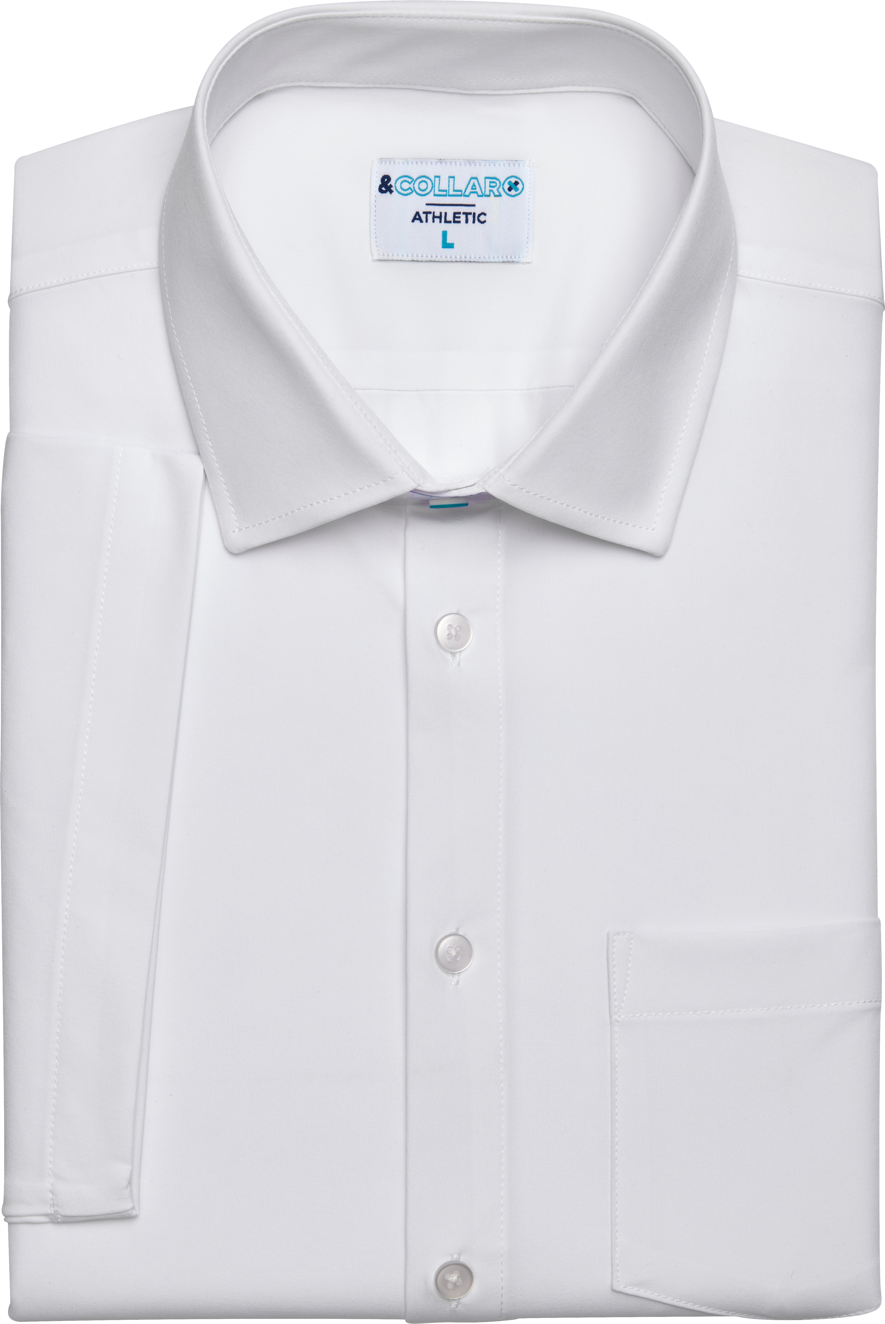 &Collar Pacific Athletic Fit Short Sleeve Dress Shirt | Dress Shirts |  Men's Wearhouse