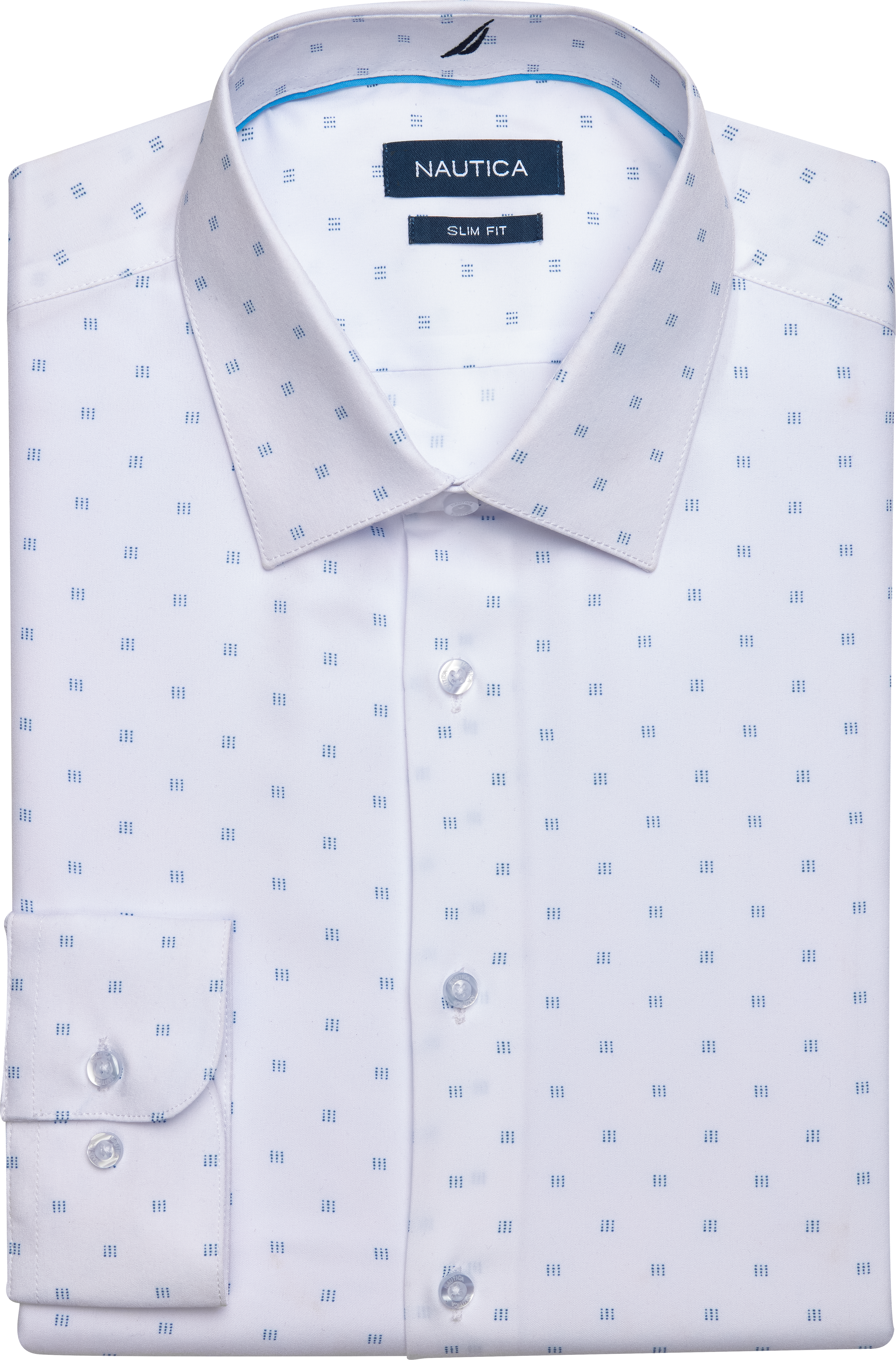 Nautica Slim Fit Performance 4-Way Stretch Dress Shirt | Dress Shirts |  Men's Wearhouse