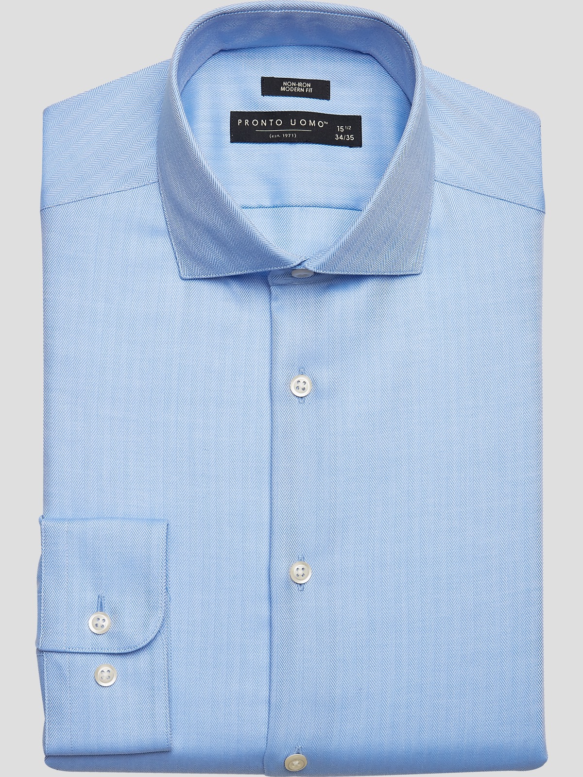 Pronto Uomo Modern Fit Herringbone Stripe Dress Shirt | All Clearance ...