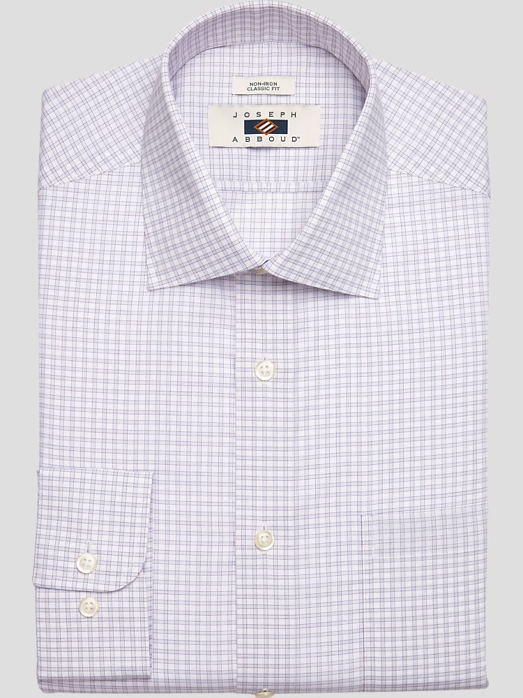 Men's Non-Iron Traditional Fit Point Collar Dress Shirt