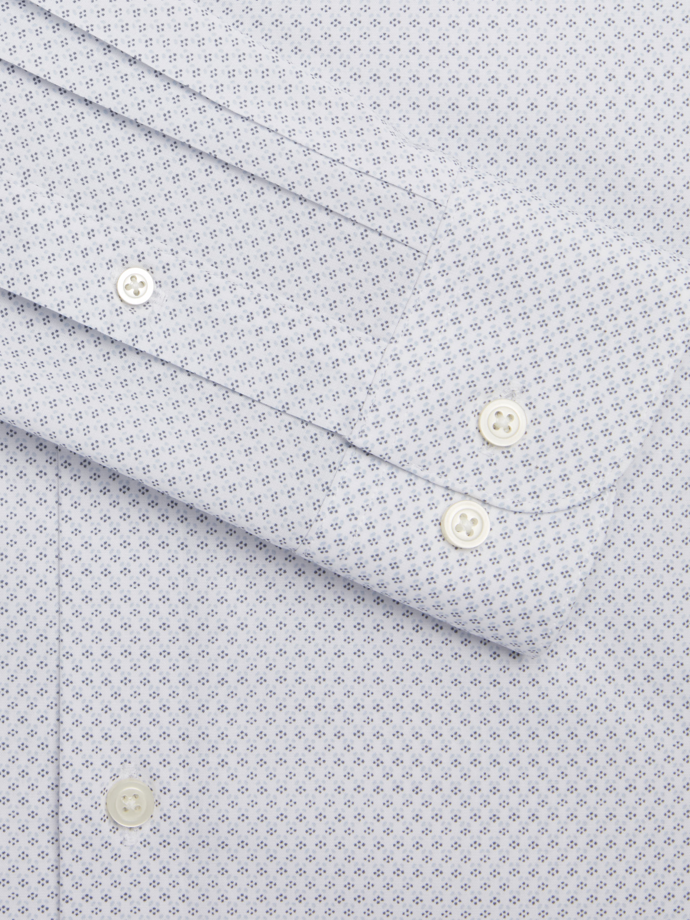 Slim Fit Micro Diamond Dot Dress Shirt
