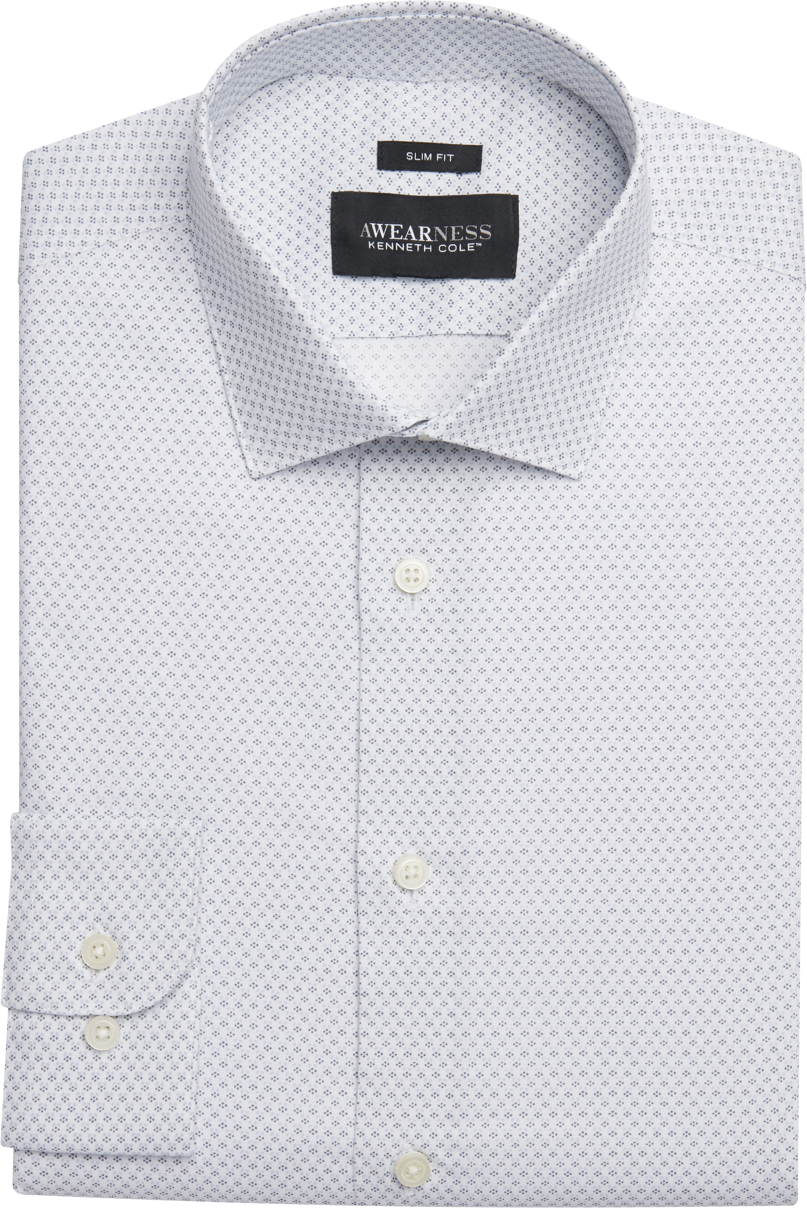 Awearness Kenneth Cole Slim Fit Micro Diamond Dot Dress Shirt | Dress Shirts  | Men's Wearhouse