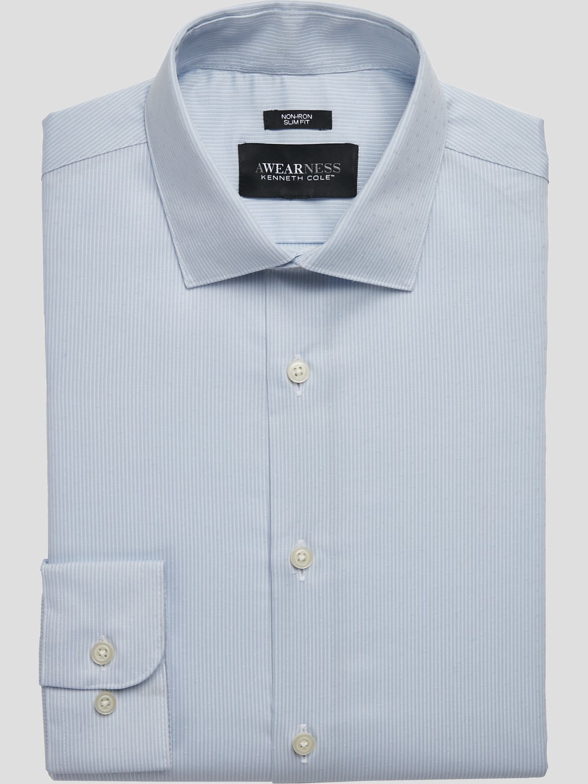 Awearness Kenneth Cole Slim Fit Stripe Dress Shirt | Clearance Dress ...