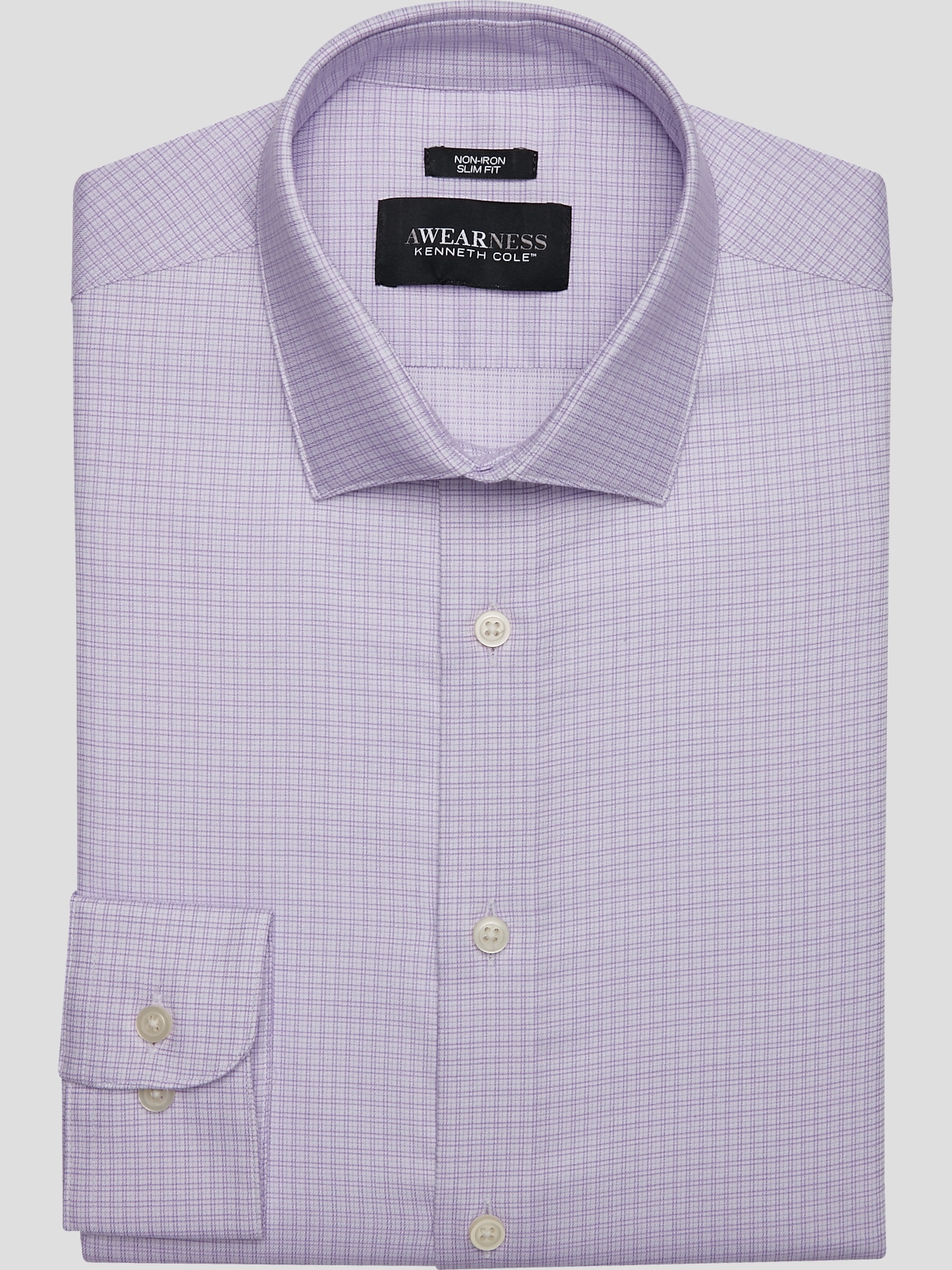 Awearness Kenneth Cole Slim Fit Spread Collar Dress Shirt | Clearance ...