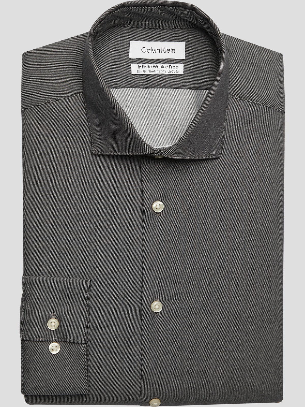 Calvin klein infinite non iron slim fit stretch collar hot sale