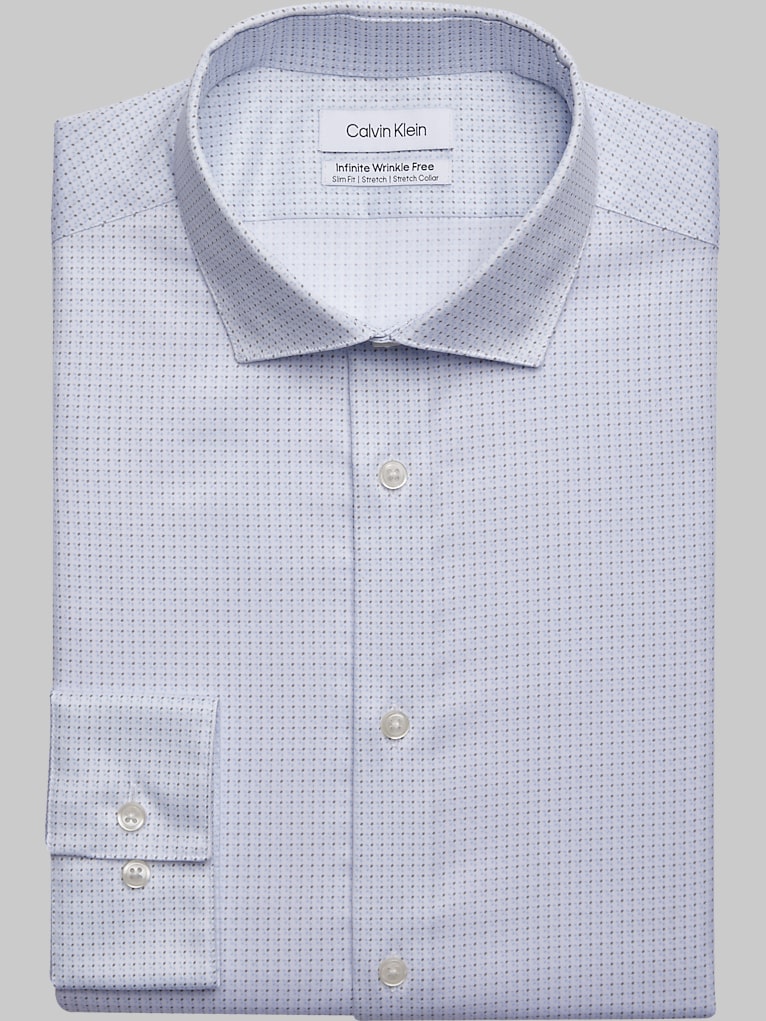 Calvin Klein Slim Fit Wrinkle-Resistant Dress Shirt