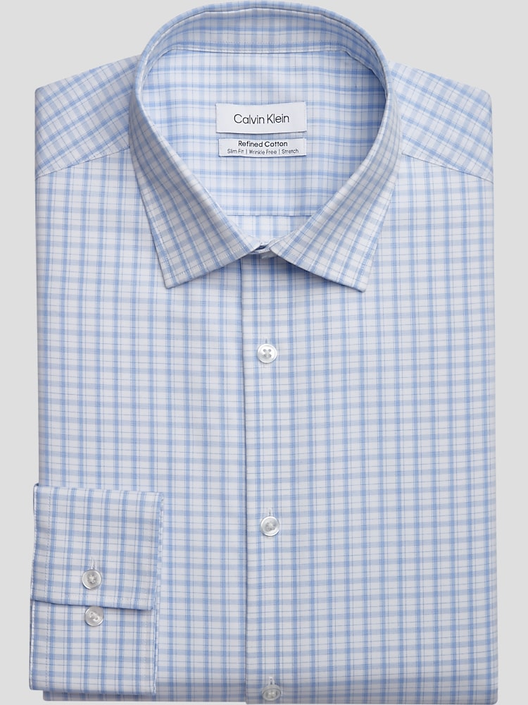 Calvin Klein Skinny Fit Spread Collar Dress Shirt | Men's Shirts | Moores  Clothing