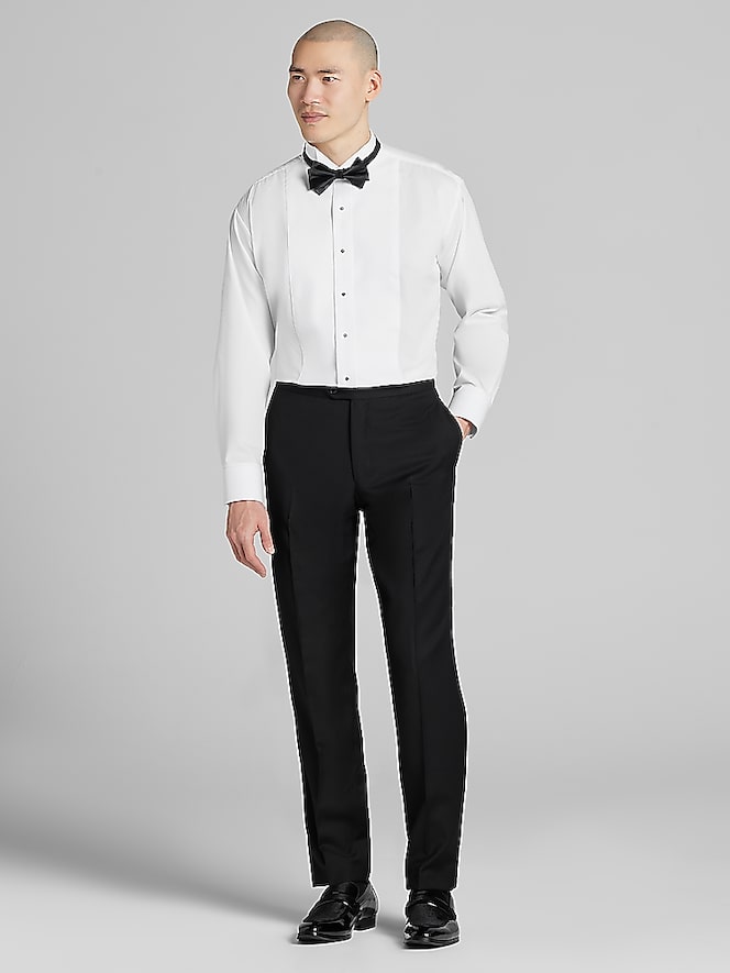 Neil Allyn Classic Fit Mardi Gras Pique Wing Collar Tux Dress Shirt