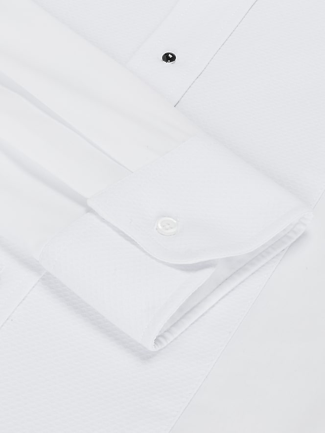 Neil Allyn Classic Fit Mardi Gras Pique Wing Collar Tux Dress Shirt