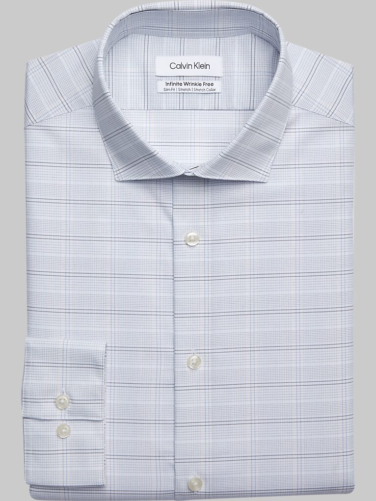 Calvin Klein Slim Fit Stretch Collar Dress Shirt Dress Shirts Men's