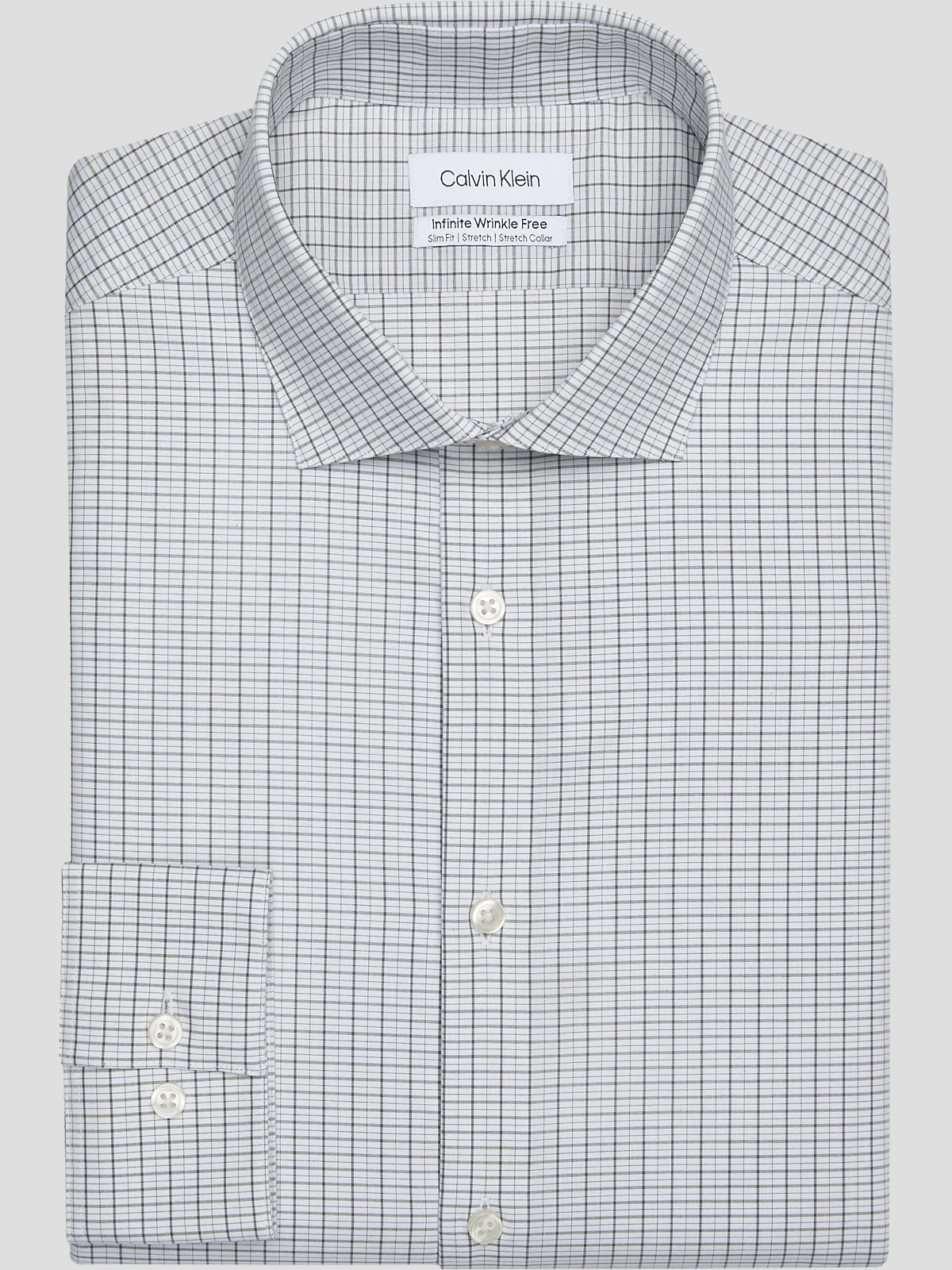 Calvin klein slim fit stretch dress shirt hot sale