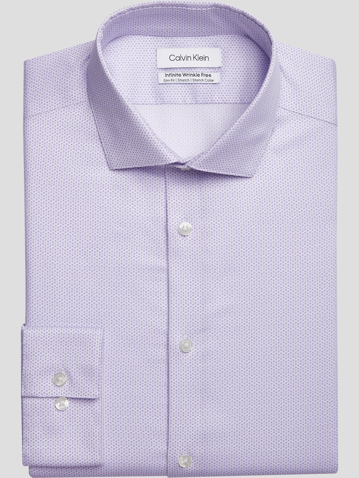 Calvin Klein Infinite Wrinkle FreeSlim Fit Stretch Collar Dress Shirt Dress Shirts Men s Wearhouse