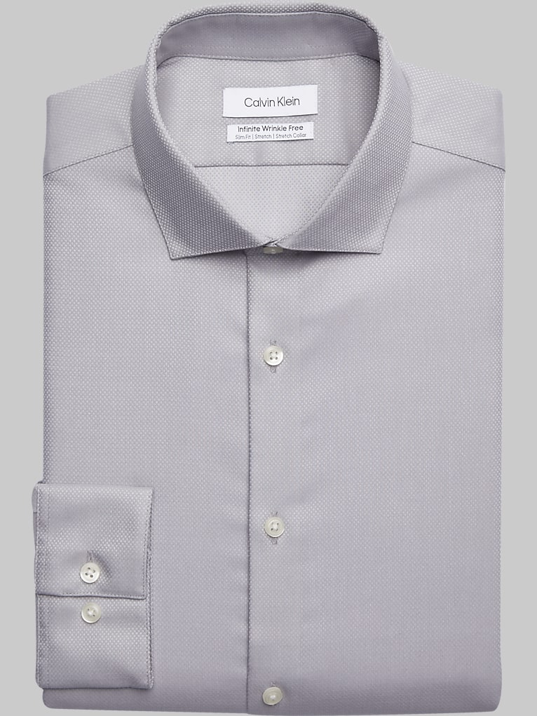 Calvin Klein Slim Fit Stretch Collar Dress Shirt Dress Shirts Men's