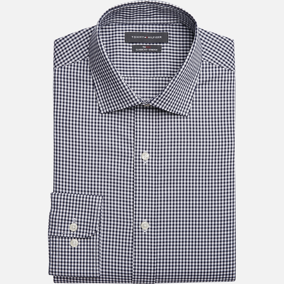 Hilfiger Flex Classic Fit Spread Collar Dress Shirt | Sale| Wearhouse